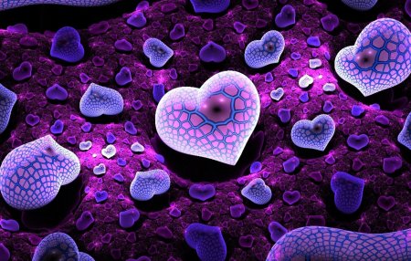 Фиолетовое сердечко