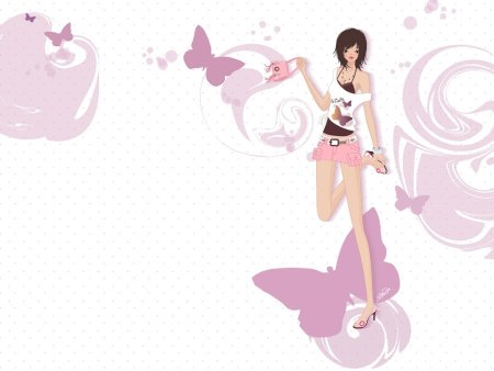 Фон стильный девочке