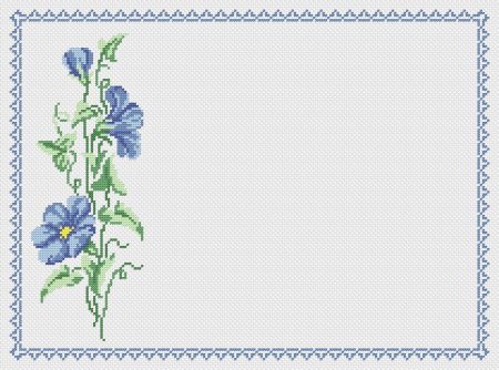 Рамка вышивка крестом