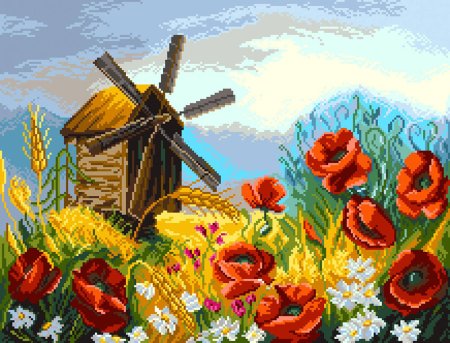 Вышивки крестом Матренин Посад маки