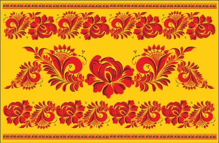 Хохломская роспись фоновая роспись