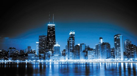 Ночной Нью-Йорк Бруклинский мост