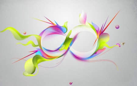 Символ бесконечности Радужный