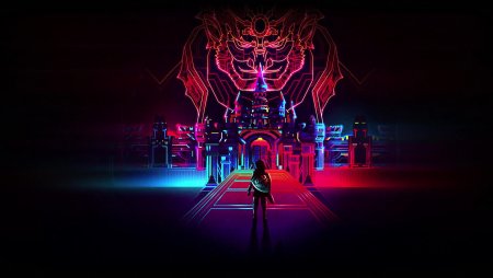 Неоновый фон для рабочего стола