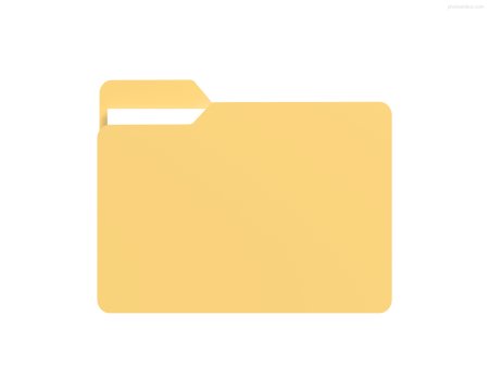 Желтая папка компьютерная