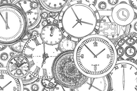 Обои с часами