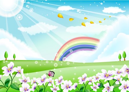 Красивый фон для детского сада