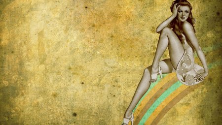 Обои девушки на темном фоне