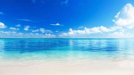 Красивое голубое море