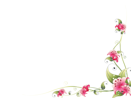 Цветочная рамка уголок