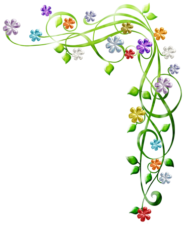 Цветочная рамка уголок