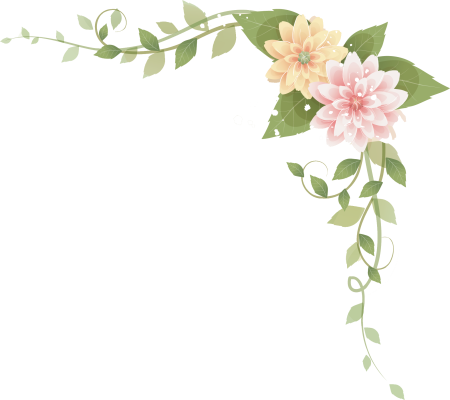 Цветы по углам