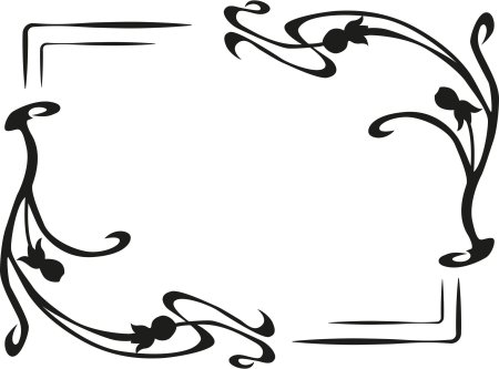 Рамка завитки