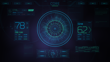 Sci Fi Интерфейс экран