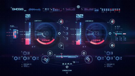 Футуристическая панель управления