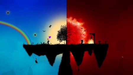 Рай и ад рисунок