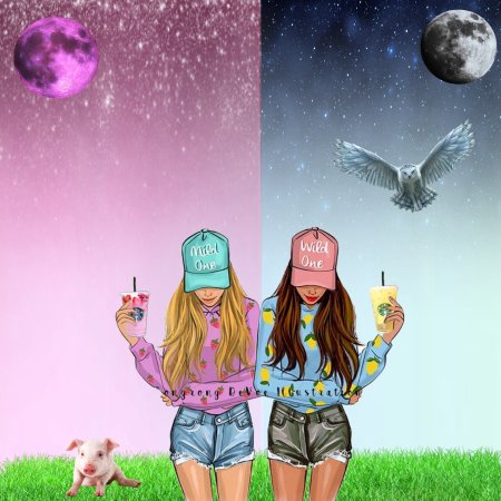 Картина для группы девочек