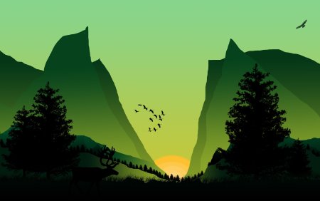 Пейзаж Минимализм