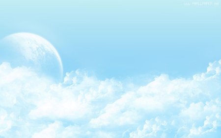 Светло голубое небо