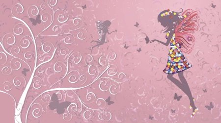 Модные обои для девочек