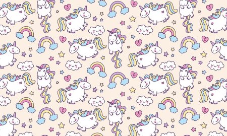 Фон с единорогами