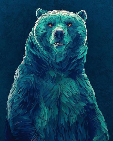 Медведь арт