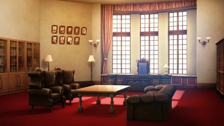 Кабинет директора школы аниме