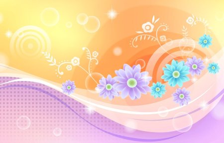 Цветочный векторный фон