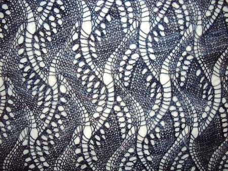 Палантин "turbulent Indigo" схема