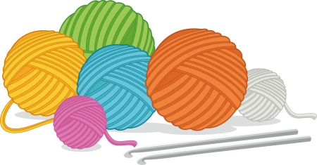 Клубок со спицами