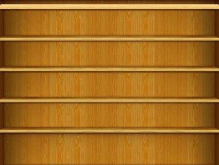 Деревянный фон с полками