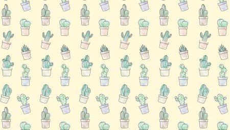 Бумага для скрапбукинга с кактусами