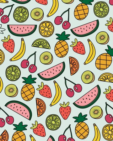 Паттерн фрукты вектор