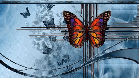 Бабочка абстракция