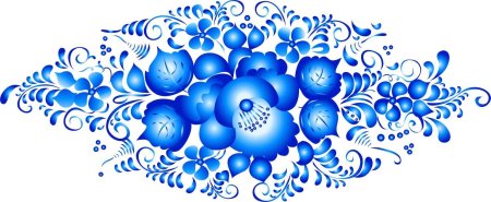 Орнамент гжельской росписи