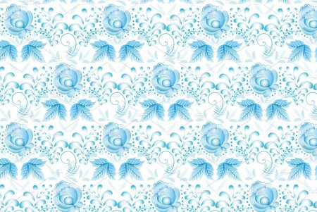 Гжель паттерн вектор