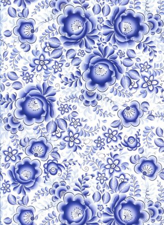 Орнаментальная стилистика Гжель