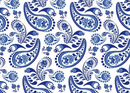 Гжель паттерн