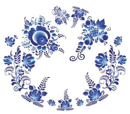 Агашка Гжельская роза