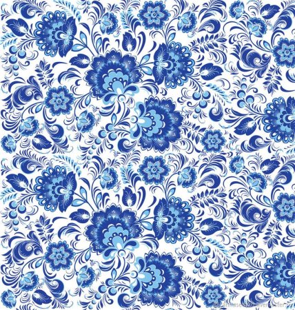 Орнаментальная стилистика Гжель