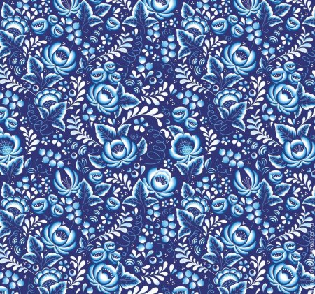 Орнамент (голубой)