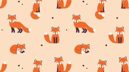 Фон с лисичками