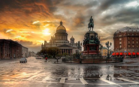 Фон Питер Исаакиевский собор
