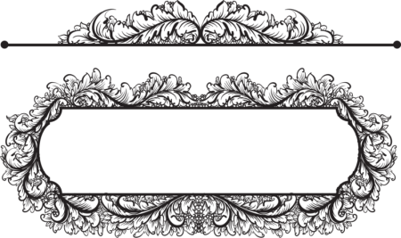 Винтажные рамки для заголовка