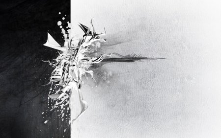 Чёрно-белая абстракция