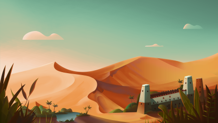 Стилизованная пустыня