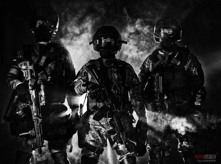 Спецназ ФСБ Альфа в черном