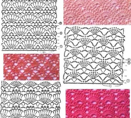 Узоры крючком со схемами