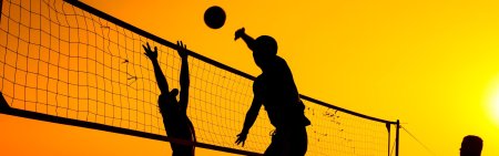 Спортивный баннер волейбол