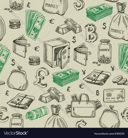 Фон паттерн деньги